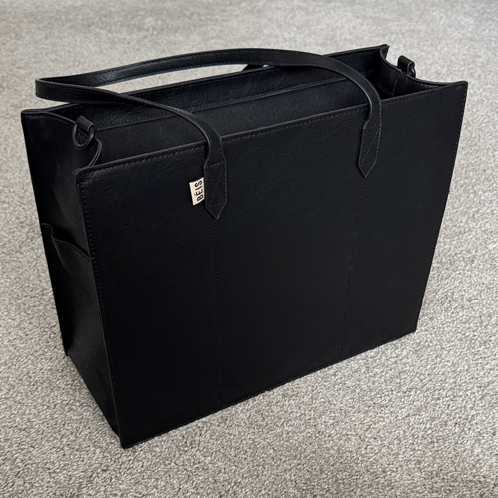 BEIS Work Tote Bag Black Like New